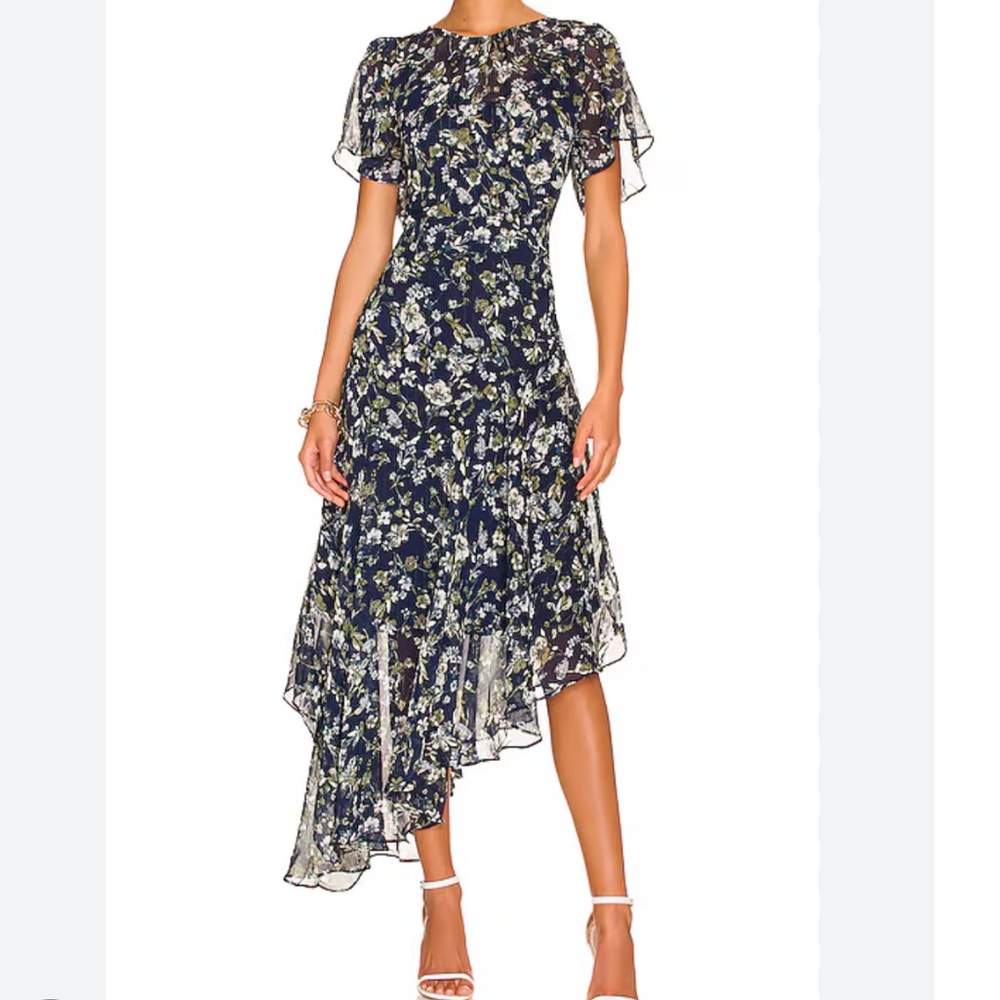 ASTR the Label Flutter Sleeve Maxi Dress